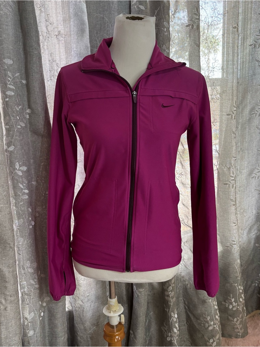 Nike Women's Magenta Full-Zip Utility Jacket